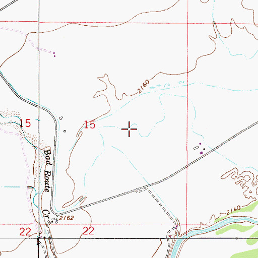 Topographic Map of 13N53E15DAA_01 Well, MT