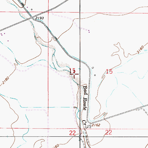 Topographic Map of 13N53E15CAB_03 Well, MT