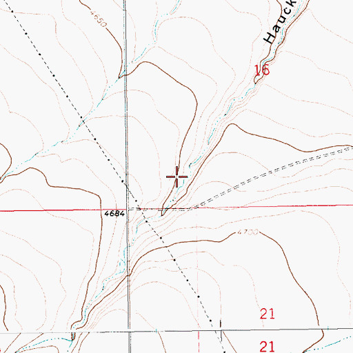 Topographic Map of 13N14E16CC__01 Spring, MT