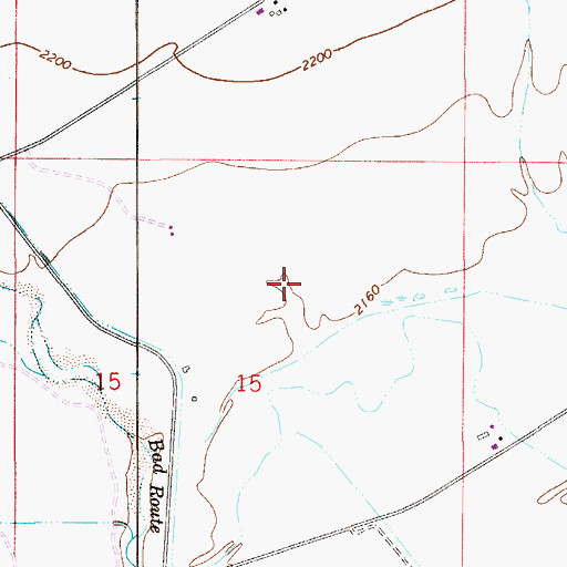 Topographic Map of 13N53E15ABC_01 Well, MT