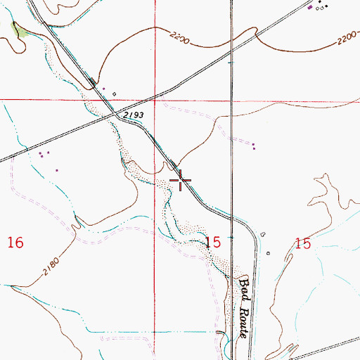 Topographic Map of 13N53E15BBA_01 Well, MT