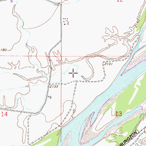 Topographic Map of 13N53E12AAC_02 Well, MT