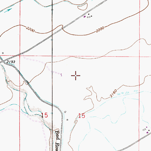 Topographic Map of 13N53E15AAC_07 Well, MT