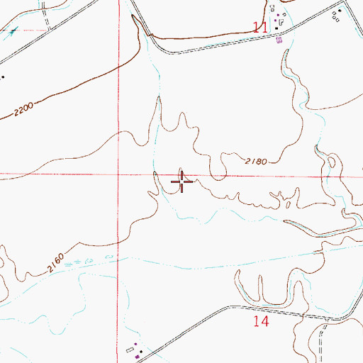 Topographic Map of 13N53E13BBD_01 Well, MT