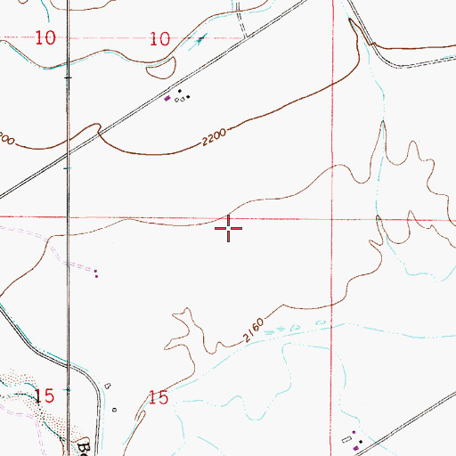 Topographic Map of 13N53E15AAB_01 Well, MT