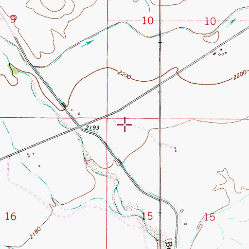 Topographic Map of 13N53E15BAA_01 Well, MT