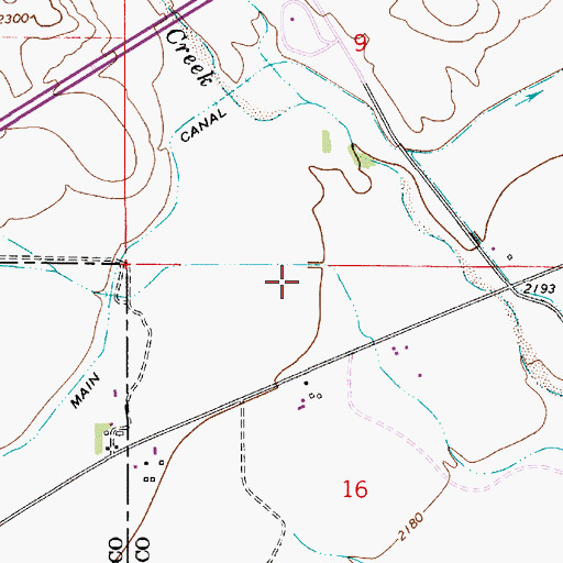 Topographic Map of 13N53E16BAA_01 Well, MT