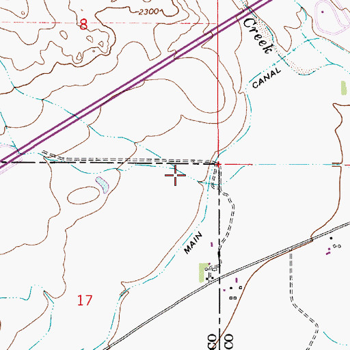 Topographic Map of 13N53E17AAA_01 Well, MT