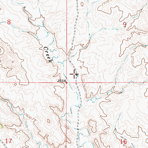 Topographic Map of 13N51E09CCCA01 Well, MT