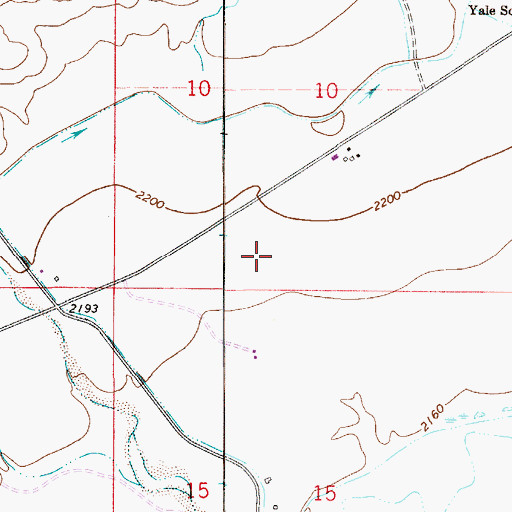 Topographic Map of 13N53E10CDB_01 Well, MT