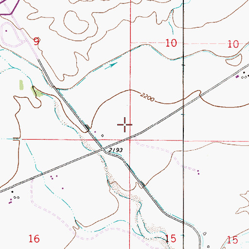 Topographic Map of 13N53E10CBB_01 Well, MT