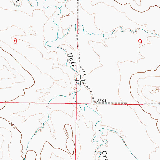 Topographic Map of 13N44E09CCBC01 Well, MT