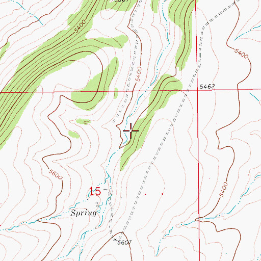 Topographic Map of 13N12E15AB__01 Spring, MT