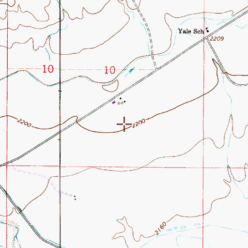 Topographic Map of 13N53E10DBC_02 Well, MT