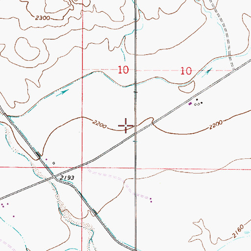 Topographic Map of 13N53E10CCC_01 Well, MT