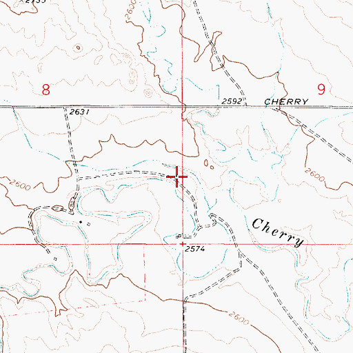 Topographic Map of 13N49E08DDAA01 Well, MT