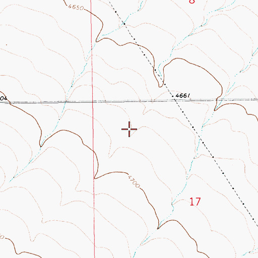 Topographic Map of 13N14E17BB__01 Well, MT