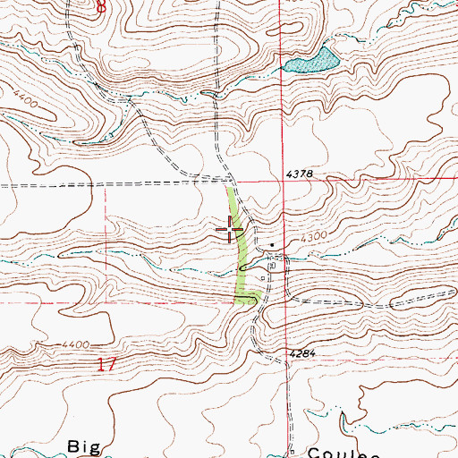 Topographic Map of 13N15E17AA__01 Well, MT