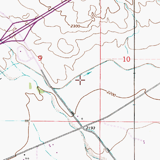 Topographic Map of 13N53E09DAD_01 Well, MT