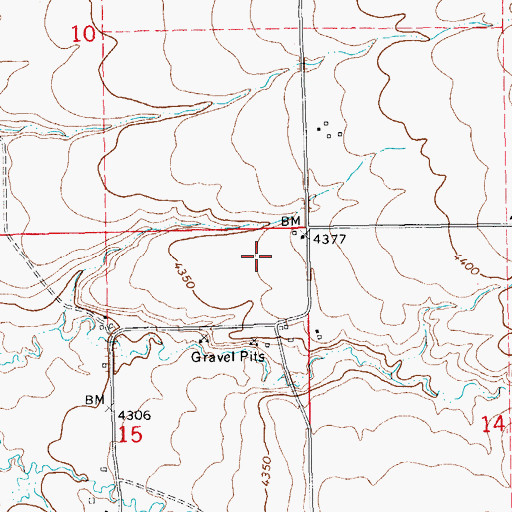 Topographic Map of 13N16E15AA__01 Well, MT
