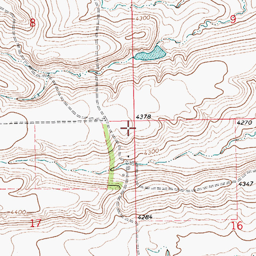 Topographic Map of 13N15E17AA__03 Well, MT