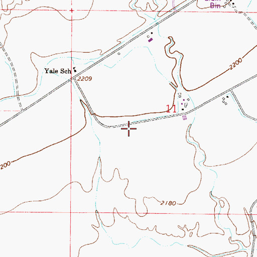 Topographic Map of 13N53E11CA__01 Well, MT