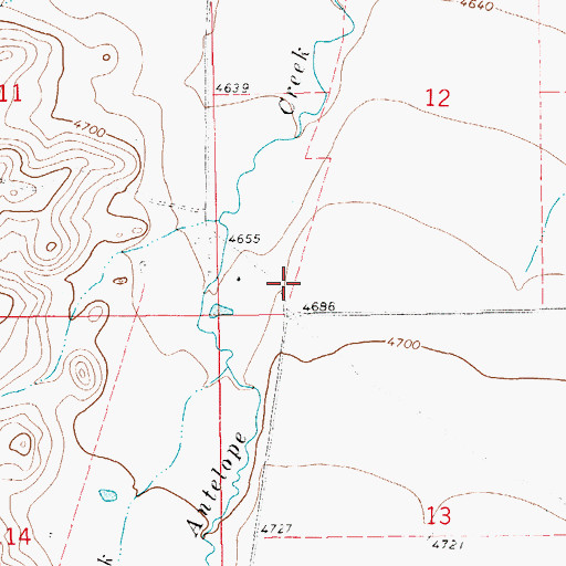 Topographic Map of 13N13E12CC__04 Well, MT