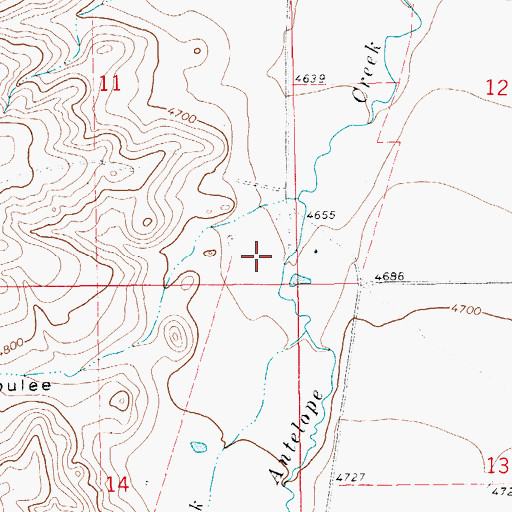 Topographic Map of 13N13E11DD__01 Well, MT