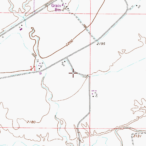 Topographic Map of 13N53E11CCD_01 Well, MT