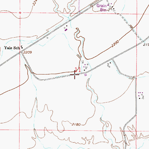Topographic Map of 13N53E11DAA_01 Well, MT