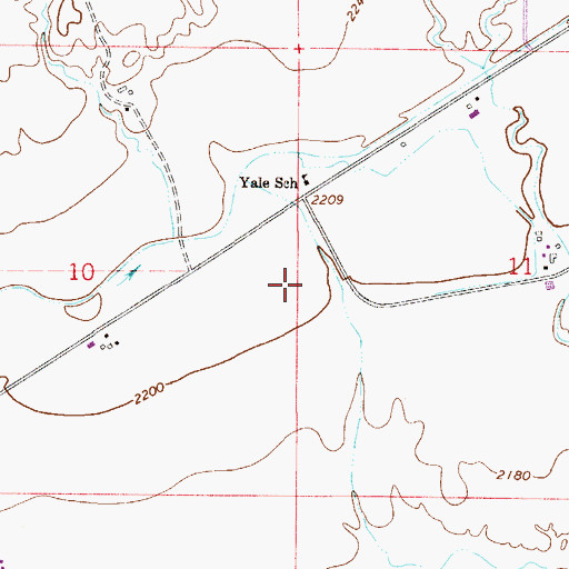 Topographic Map of 13N53E11BAA_02 Well, MT