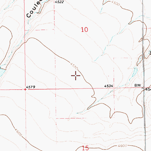 Topographic Map of 13N14E10CD__01 Well, MT