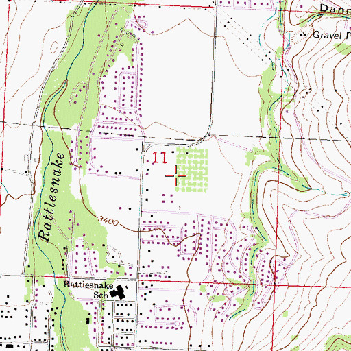 Topographic Map of 13N19W11DB__01 Well, MT