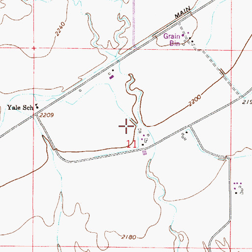 Topographic Map of 13N53E11ACC_01 Well, MT