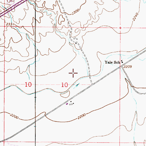 Topographic Map of 13N53E10ACD_01 Well, MT