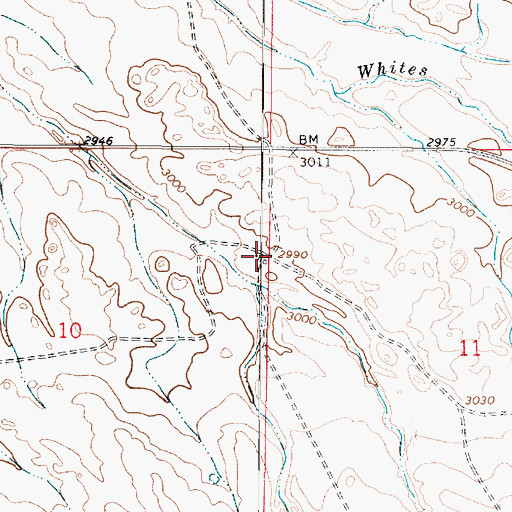 Topographic Map of 13N46E10ADAA01 Well, MT