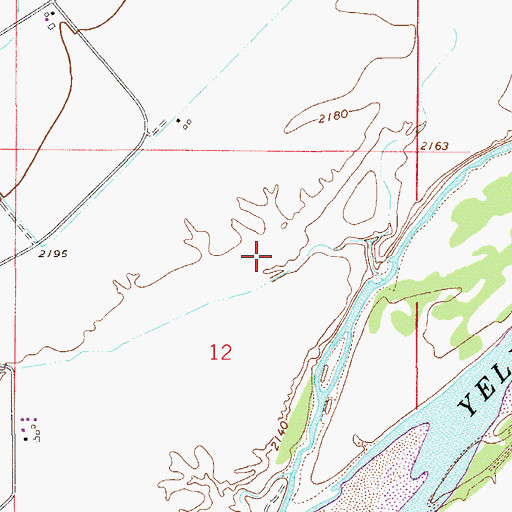 Topographic Map of 13N53E12ABB_01 Well, MT
