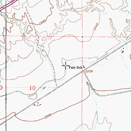 Topographic Map of 13N53E10ADA_01 Well, MT