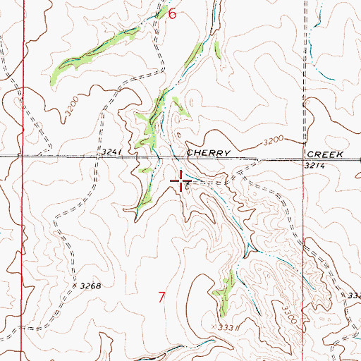 Topographic Map of 13N47E07ABBD01 Well, MT