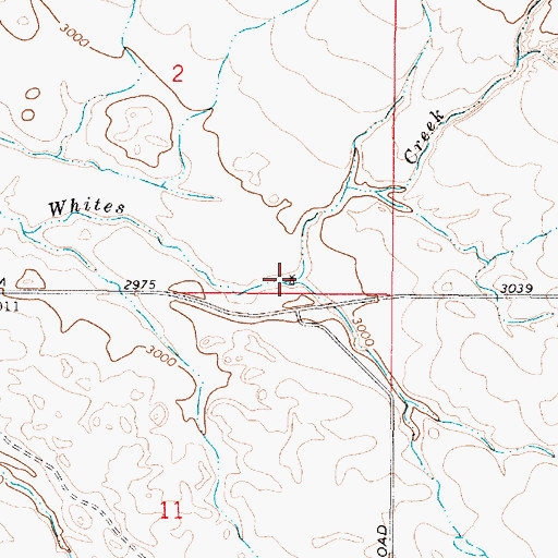 Topographic Map of 13N46E02DDCC01 Well, MT