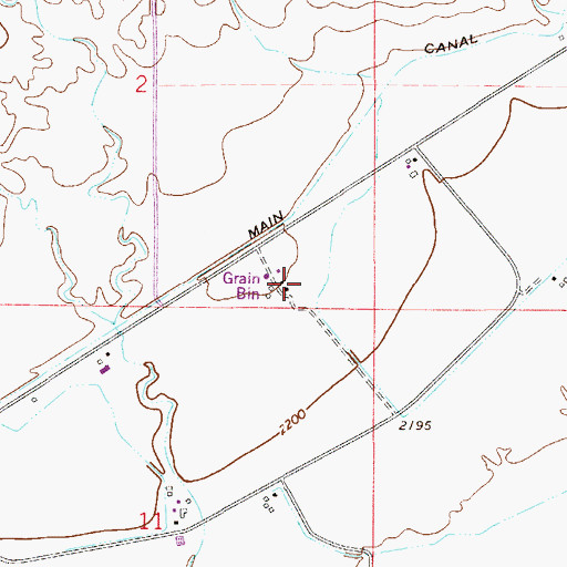 Topographic Map of 13N53E02DDCD01 Well, MT