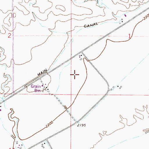 Topographic Map of 13N53E01CC__01 Well, MT