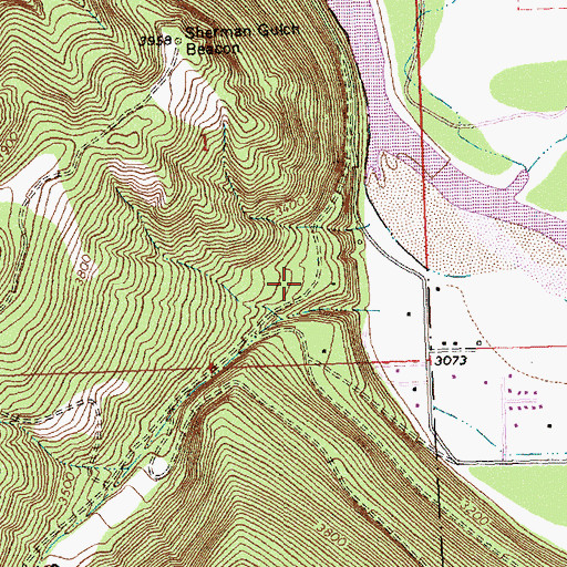 Topographic Map of 13N21W01DCAD01 Well, MT