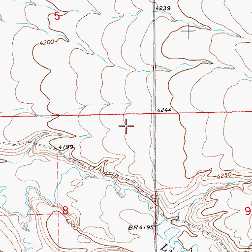 Topographic Map of 13N16E08AA__01 Well, MT
