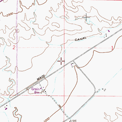 Topographic Map of 13N53E01CBC_01 Well, MT