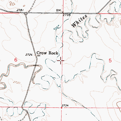 Topographic Map of 13N45E06DAAA01 Well, MT