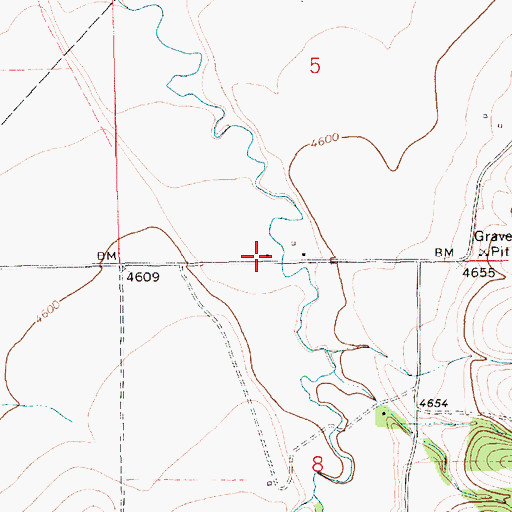 Topographic Map of 13N17E05CDC_01 Well, MT