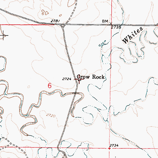 Topographic Map of 13N45E06ADCC01 Well, MT