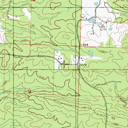 Topographic Map of McCauley School (historical), AR