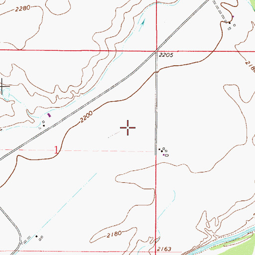 Topographic Map of 13N53E01ADD_01 Well, MT